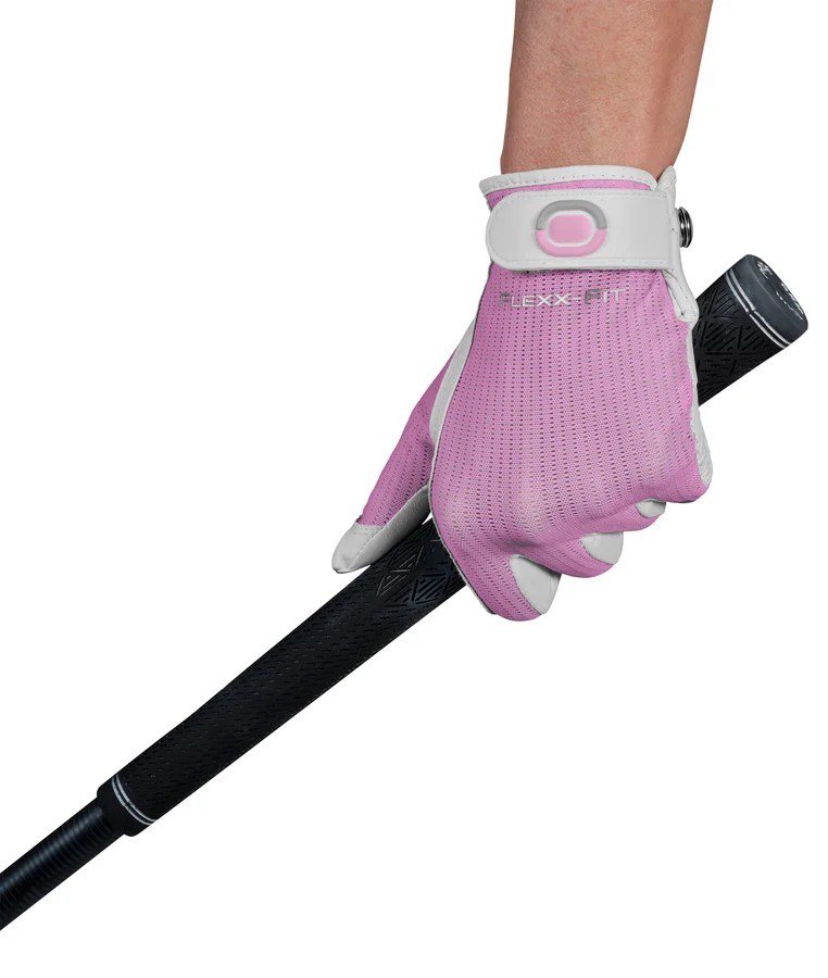 Zoom Zoom Sun Style damgolfhandske, vit/rosa