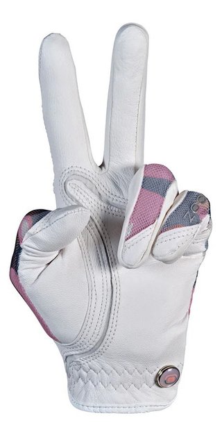 Zoom Zoom Sun Style damgolfhandske, vit/rosa