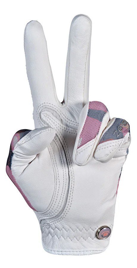 Zoom Zoom Sun Style damgolfhandske, vit/rosa