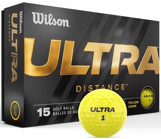 Wilson Ultra Distance golfbollar, gula