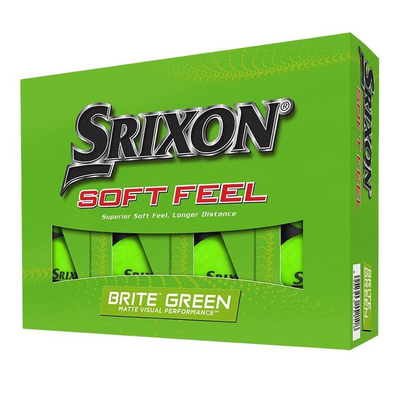 Srixon Soft Feel Brite golfbollar, gröna