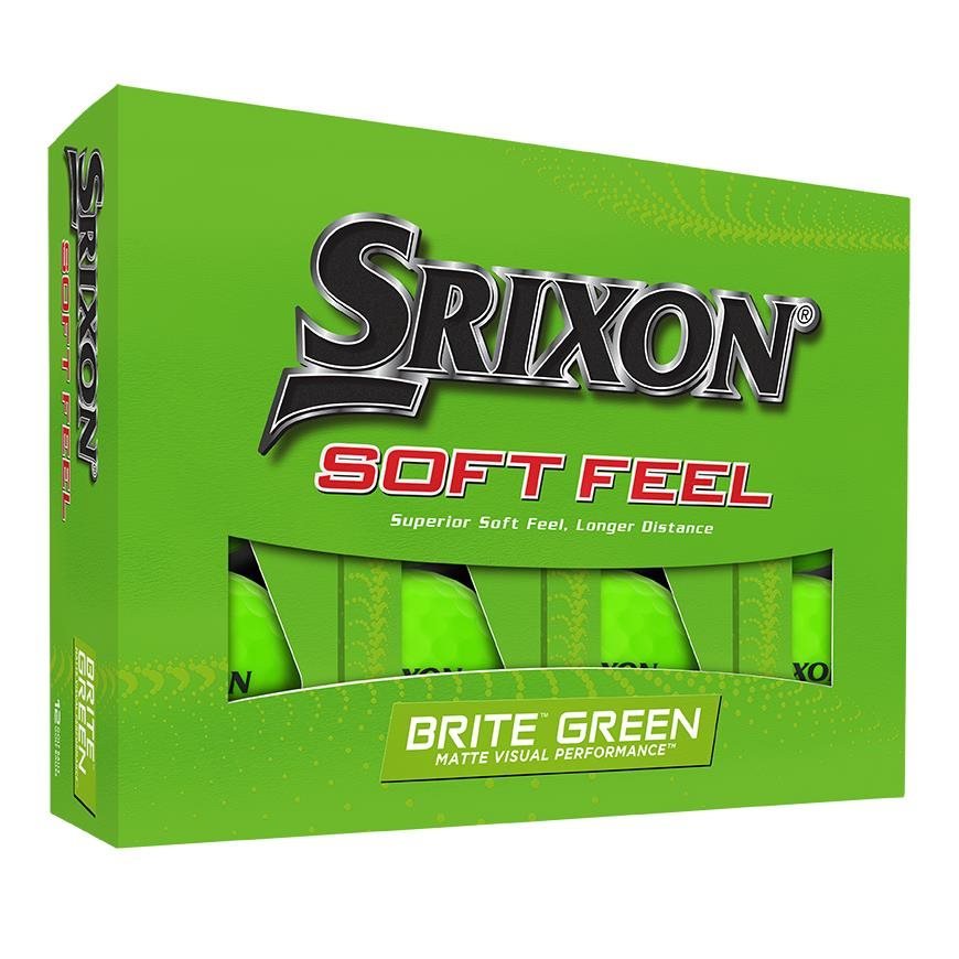 Srixon Soft Feel Brite golfbollar, gröna