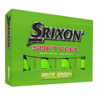 Srixon Soft Feel Brite golfbollar, gröna
