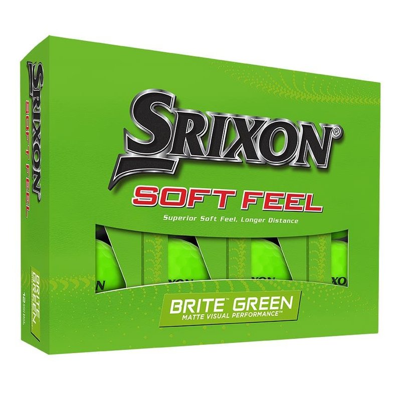 Srixon Soft Feel Brite golfbollar, gröna