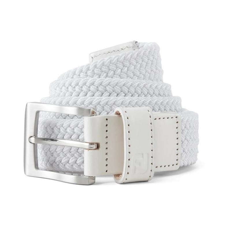 FootJoy Braided herr bälte, vitt