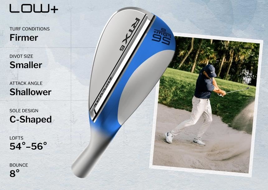 Cleveland RTX 6 ZipCore Tour Satin herr wedge, stål