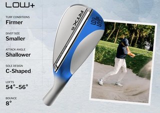 Cleveland RTX 6 ZipCore Tour Satin herr wedge, stål