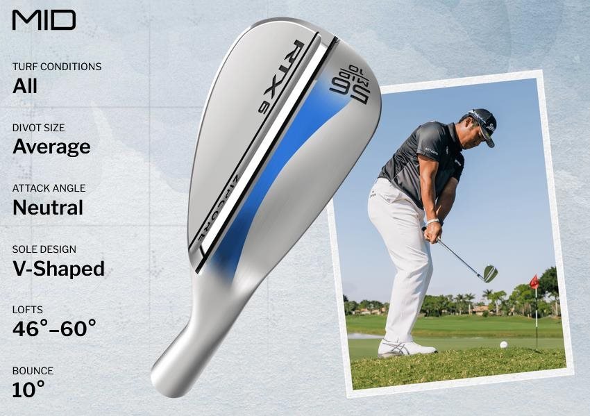 Cleveland RTX 6 ZipCore Tour Satin herr wedge, stål