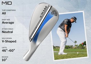 Cleveland RTX 6 ZipCore Tour Satin herr wedge, stål