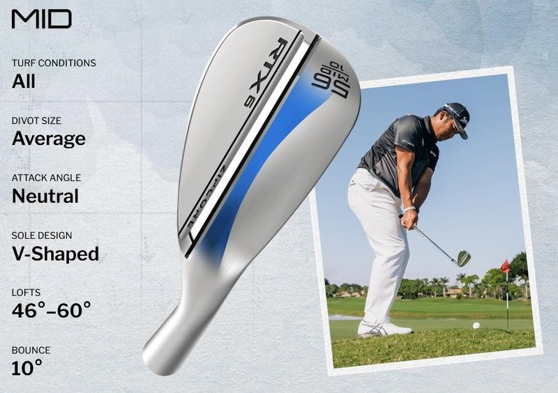 Cleveland RTX 6 ZipCore Tour Satin herr wedge, stål