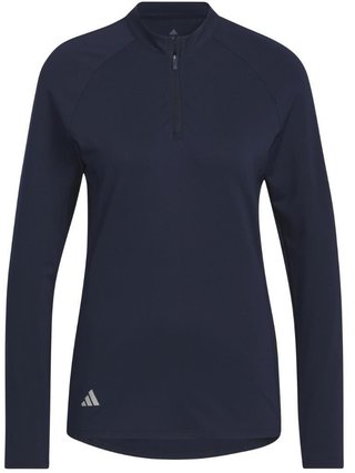 Adidas Solid Quarter Zip damtröja med lång ärm, collegiate navy