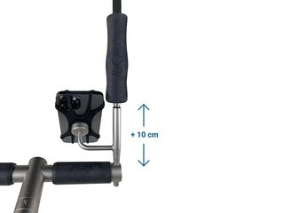 JuCad smartphone holder med paraplyhållare, titanium