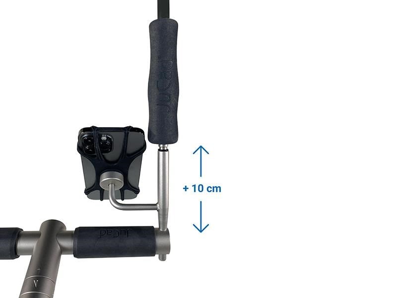 JuCad smartphone holder med paraplyhållare, titanium