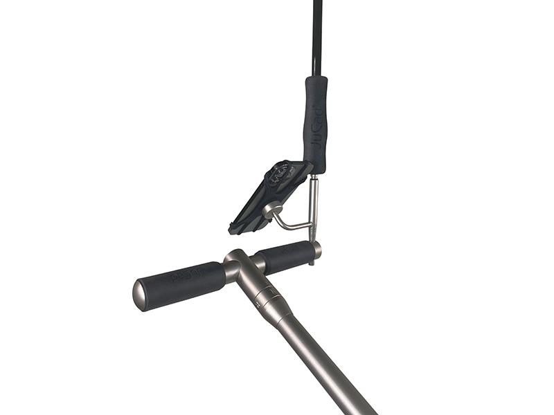 JuCad smartphone holder med paraplyhållare, titanium
