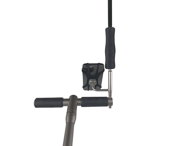 JuCad smartphone holder med paraplyhållare, titanium