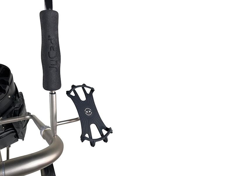 JuCad smartphone holder med paraplyhållare, titanium