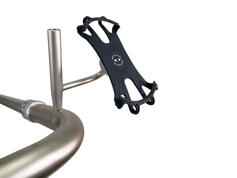 JuCad smartphone holder med paraplyhållare, titanium