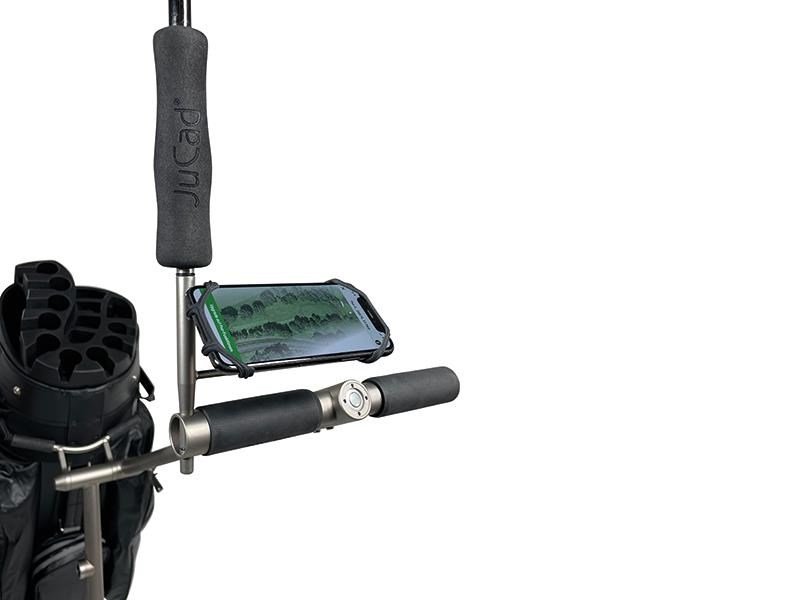 JuCad smartphone holder med paraplyhållare, titanium