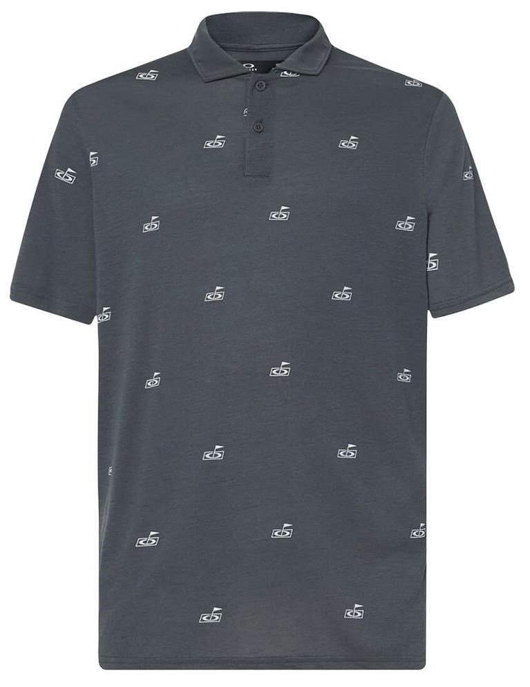 Oakley Golf Flag Pattern herr polo, dark slate