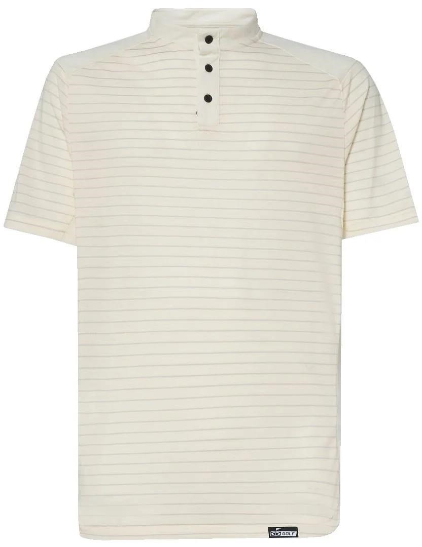 Oakley Fringe Stripe herr polo, arctic white