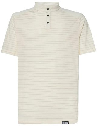 Oakley Fringe Stripe herr polo, arctic white
