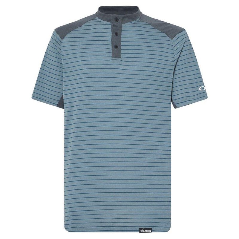 Oakley Fringe Stripe herr polo, dark slate