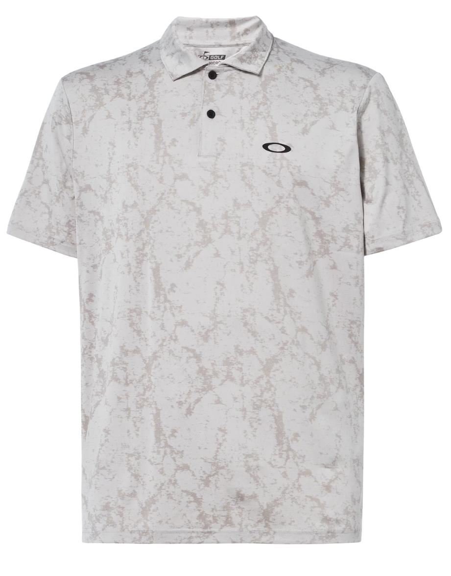 Oakley Marble Jaquard herr polo, artic white