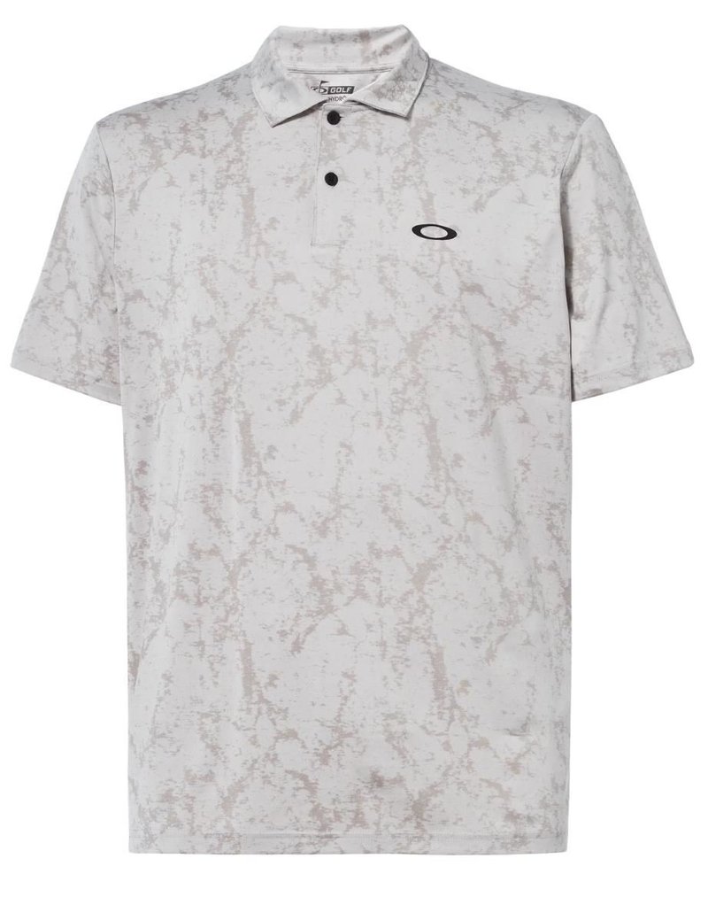 Oakley Marble Jaquard herr polo, artic white