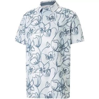 Puma Cloudspun Stems herr polo, white/evening sky