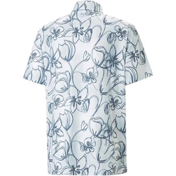 Puma Cloudspun Stems herr polo, white/evening sky