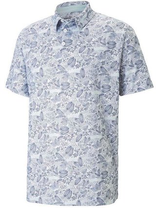 Puma Mattr Seaplanes herr polo, navy blazer/tropical aqua