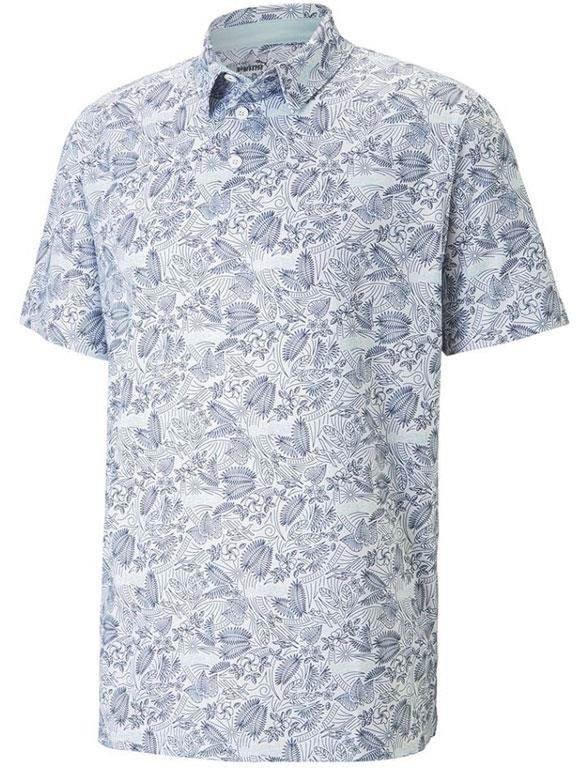 Puma Mattr Seaplanes herr polo, navy blazer/tropical aqua