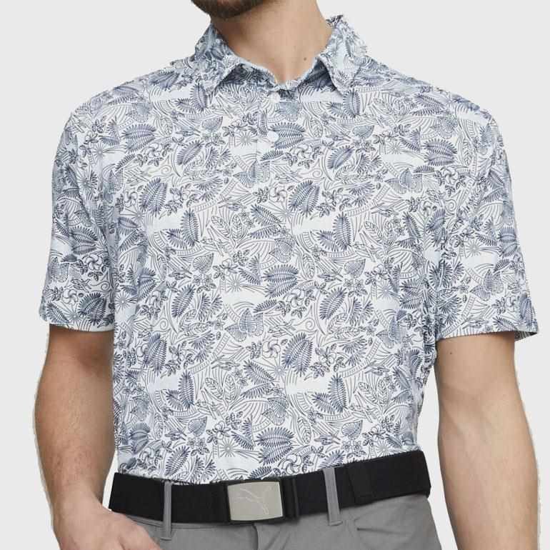 Puma Mattr Seaplanes herr polo, navy blazer/tropical aqua