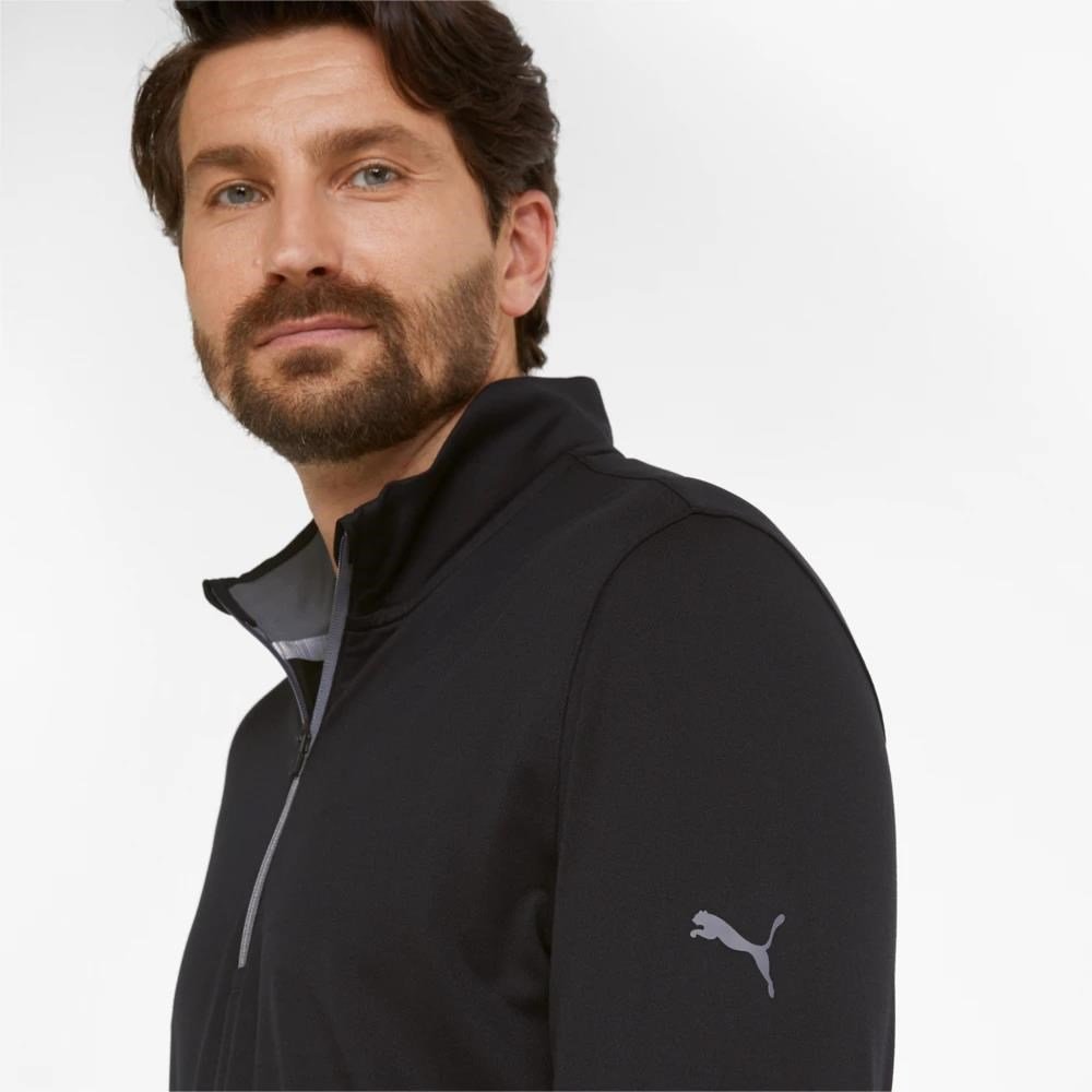 Puma Gamer 1/4 Zip herr sweatshirt, svart