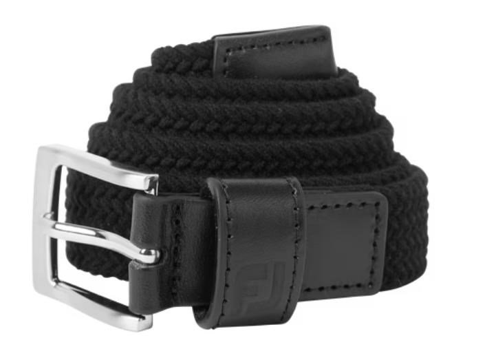 FootJoy Women's Braided ladies belt, svart