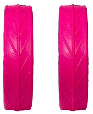 JuCad Tyres for Rear Wheels (2 däck till JuCad bakhjul), rosa
