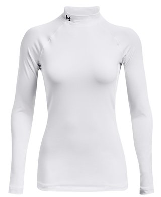 Under Armour Authentics Mockneck dam baslager, vit