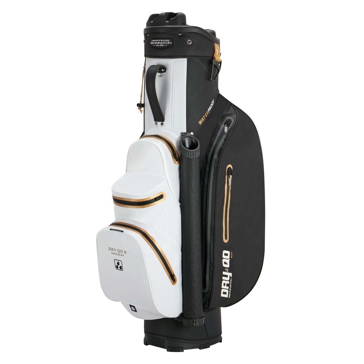 Bennington Dry QO 9 vattentät cart bag, svart/vit/guld