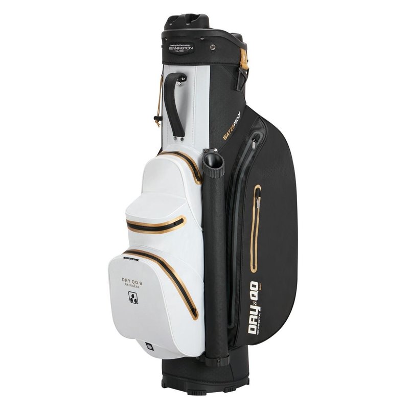 Bennington Dry QO 9 vattentät cart bag, svart/vit/guld