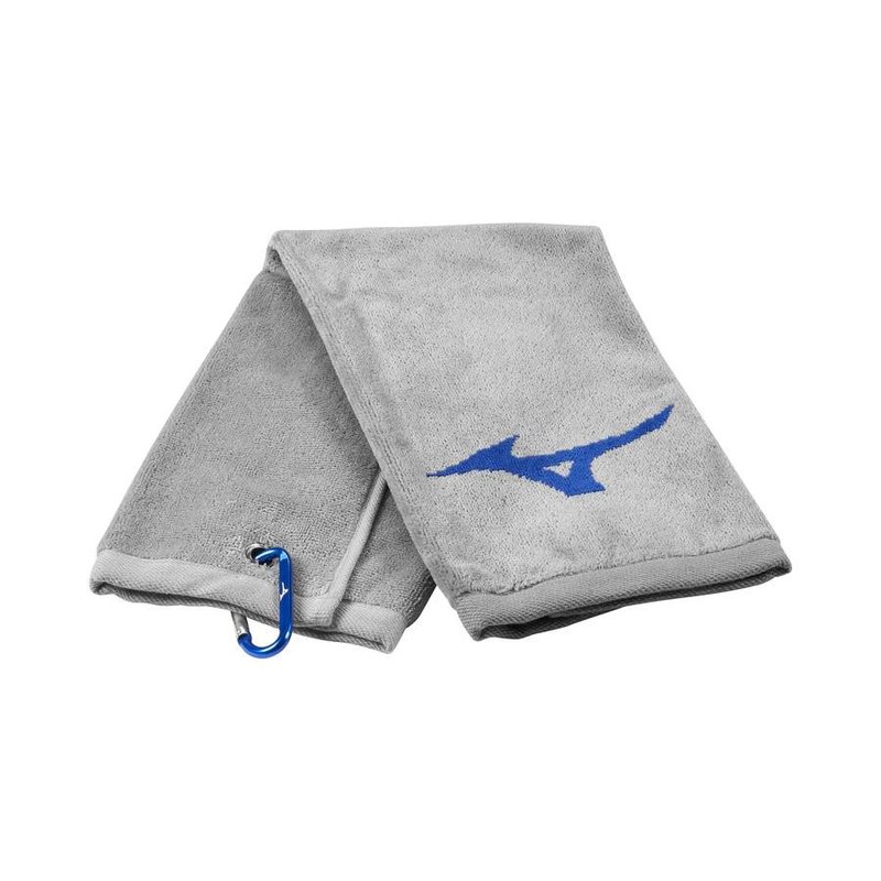 Mizuno RB Tri Fold golfhandduk, grå