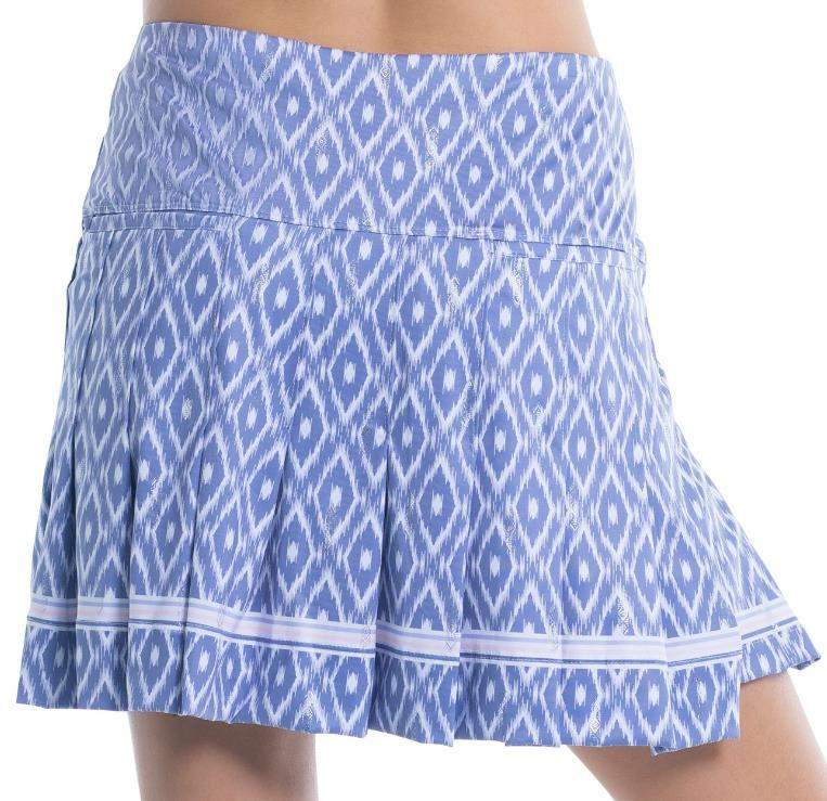 Lucky in Love Ikat Pleated golf short skort 2023 dam kjol, shadow