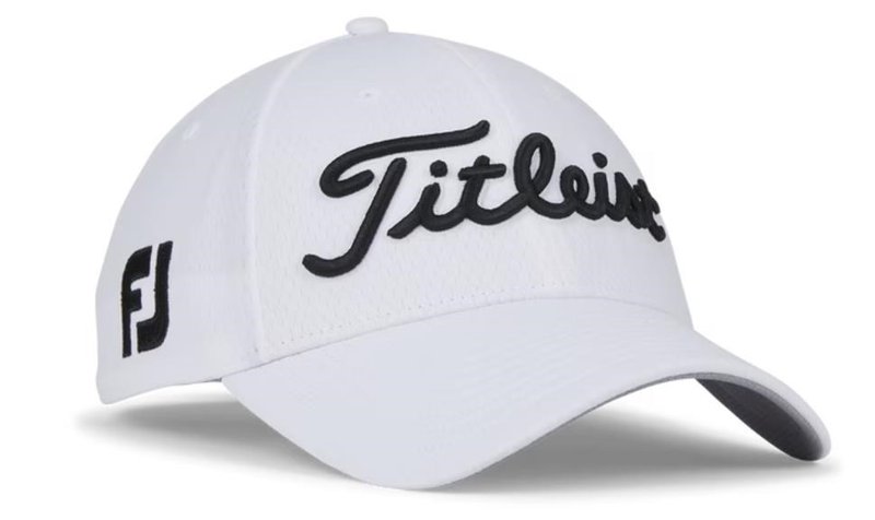 Titleist Tour Elite herr keps, vit/svart