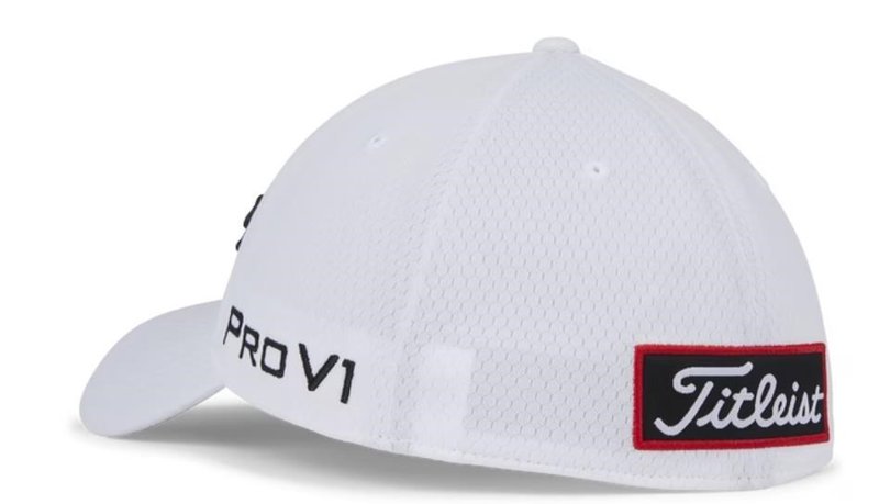 Titleist Tour Elite herr keps, vit/svart