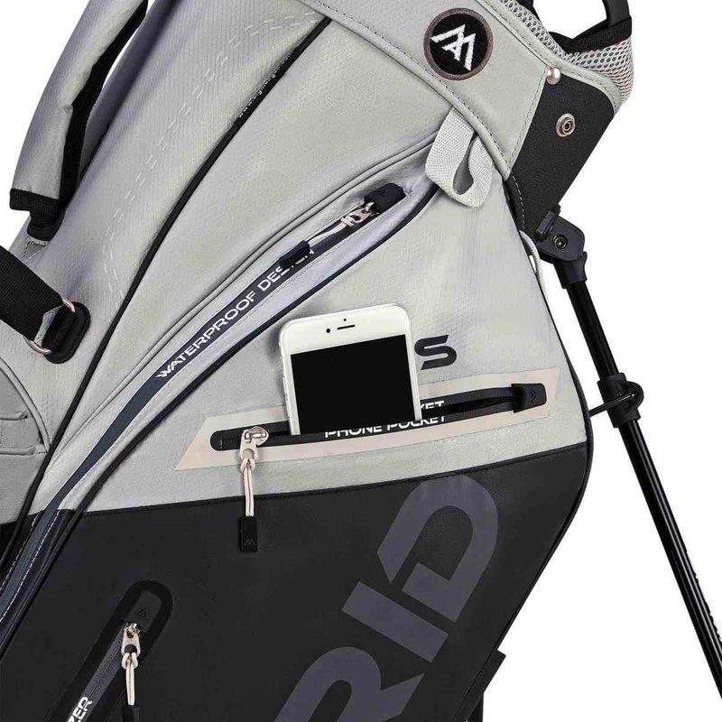 Big Max Dri Lite Hybrid Plus stand bag, grey/black