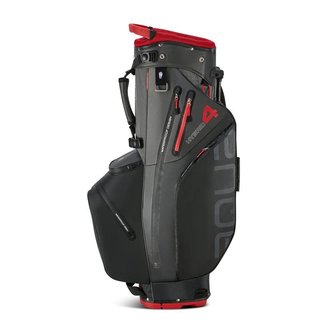 Big Max AQUA Hybrid 4 stand bag, black/charcoal/red