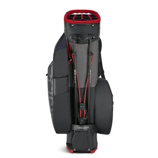 Big Max AQUA Hybrid 4 stand bag, black/charcoal/red