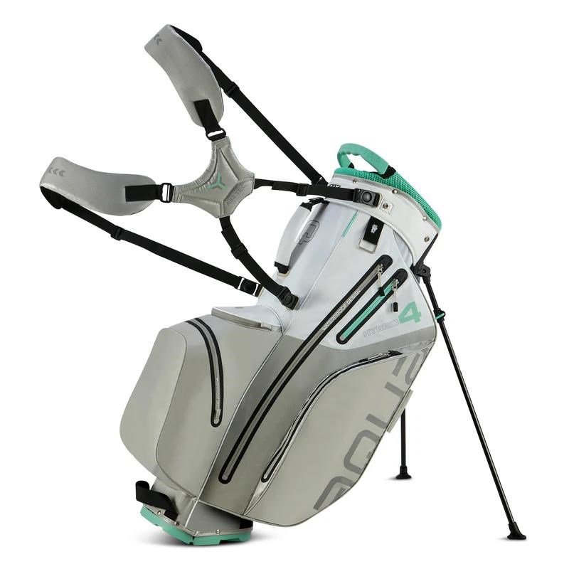 Big Max AQUA Hybrid 4 stand bag, white/grey/mint