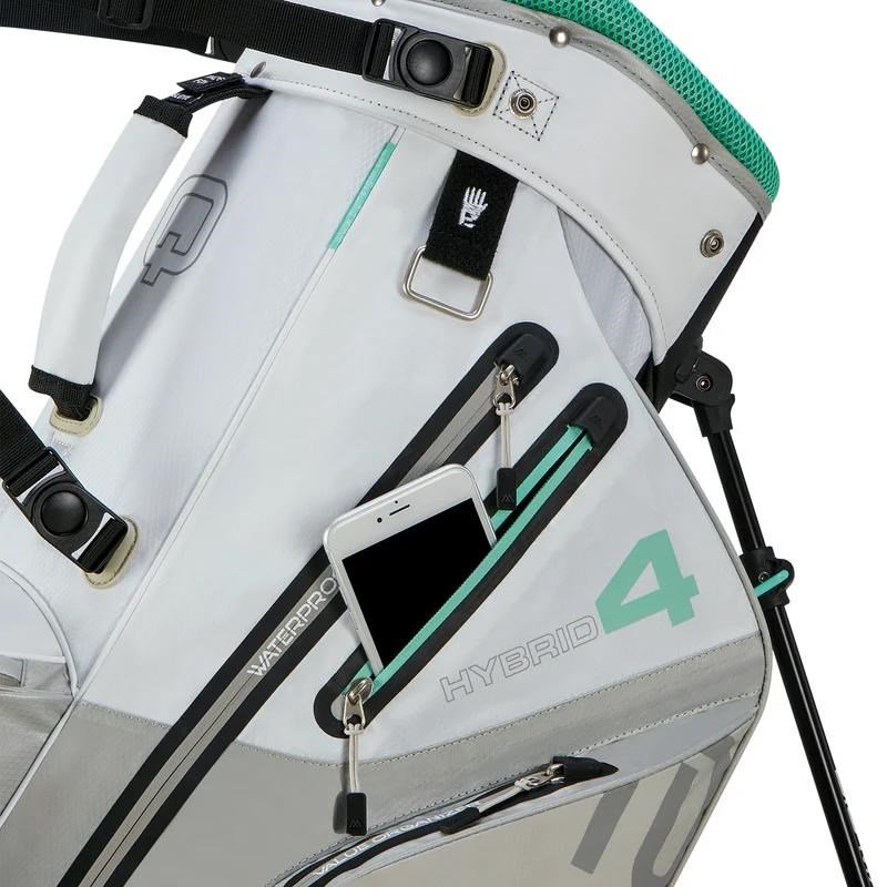 Big Max AQUA Hybrid 4 stand bag, white/grey/mint