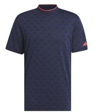 Adidas Adi Jacquard Mock herr polo, svart/collegiate navy