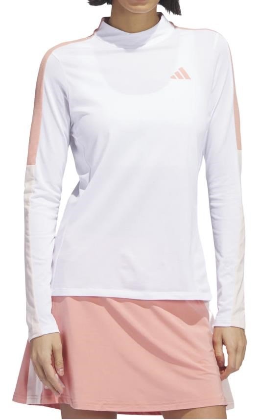 Adidas Nature mock långärmad herr t-shirt, vit
